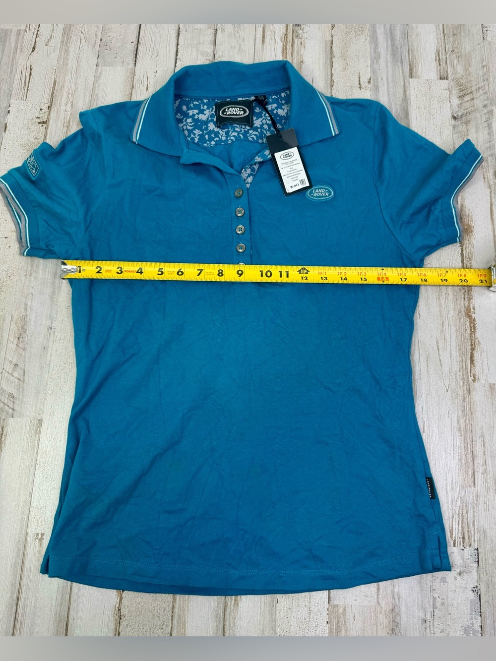 Land Rover Polo Shirt Mens 10 Small Blue Logo Collared Preppy - Picture 5 of 9